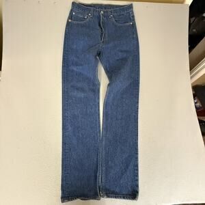 Vintage Levi's 501XX Jeans W33 L38 Made in USA Button Fly Straight Blue Denim